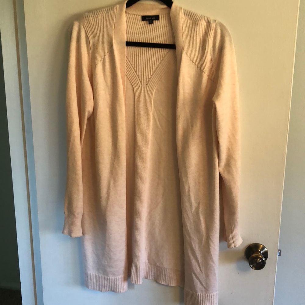 Verve ami pink open front cardigan size medium